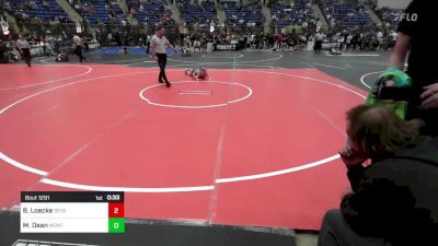 85 lbs Consi Of 8 #2 - Ben Loecke, Severance Middle School vs Mathieu Dean, Monte Vista Middle School