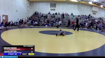 45 lbs 1st Place Match - Brooks Riesen, The Fort Hammers Wrestling vs Mason Payton, Perry Meridian Wrestling Club