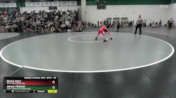 85 lbs Champ. Round 1 - Boaz Diaz, Big Game Wrestling vs Irfan Murad, WWC Predator Wrestling