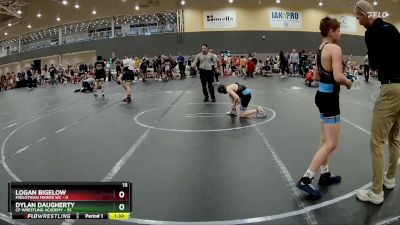 96 lbs Round 2 - Dylan Daugherty, CP Wrestling Academy vs Logan Bigelow, Midlothian Miners WC