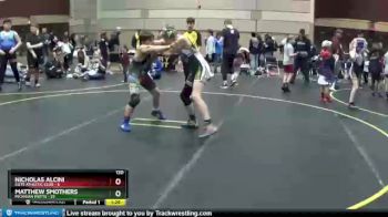 120 lbs Round 2 (3 Team) - Matthew Smothers, Michigan Mutts vs Nicholas Alcini, Elite Athletic Club