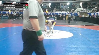 1A-4A 120 Champ. Round 1 - Carter Driver, Ranburne vs Jayden Gadson, Fultondale