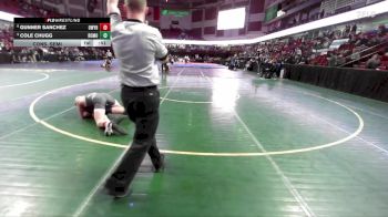 126 lbs Cons. Semi - Cole Chugg, Rocky Mountain vs Gunner Sanchez, Owyhee