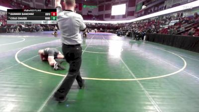 126 lbs Cons. Semi - Cole Chugg, Rocky Mountain vs Gunner Sanchez, Owyhee