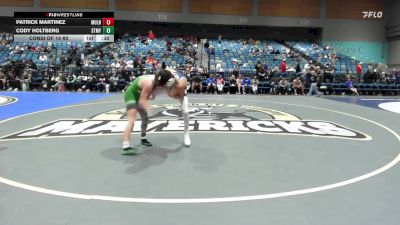 106 lbs Consi Of 16 #2 - Patrick Martinez, Mullen vs Cody Holtberg, Saint Mary's