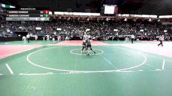 120 lbs Cons. Round 3 - Janessa Caivano, PWCA vs Aubree Kamban, CGY2