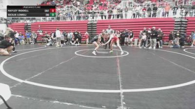 105 lbs Rr Rnd 5 - Hayley Riddell, Crutchmer Wrestling Club vs Sicilie Lomeli, Shelton Wrestling Academy