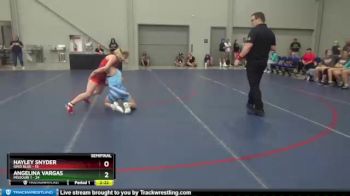 112 lbs Semis & 1st Wrestleback (8 Team) - Hayley Snyder, Ohio Blue vs Angelina Vargas, Missouri 1