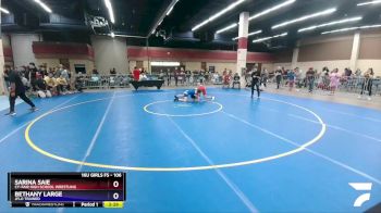 106 lbs Round 1 - Sarina Saie, Cy-Fair High School Wrestling vs Bethany Large, Jflo Trained