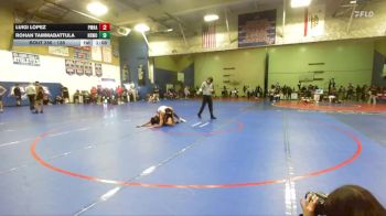 138 lbs Cons. Round 2 - Rohan Tammabattula, Northwood vs Luigi Lopez, Pomona