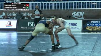 184 lbs Semifinal - Caden Rogers, Lehigh vs Daniel Williams, Navy