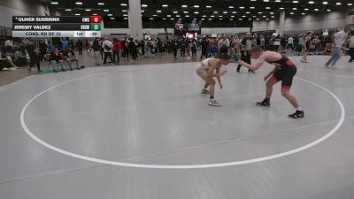 144 lbs Cons. Rd Of 32 - Jeremy Valdez, Servite High School Wrestling vs Oliver Sudbrink, Cadott Wrestling Club