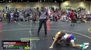 75 lbs Quarterfinals (8 Team) - Brody Gustin, BadBass Green vs Andrew Taussig, East Kansas Eagles