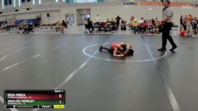 68 lbs Round 3 (6 Team) - Eesa Mirza, Florida Scorpions vs Waylon Worley, Riverdale WC