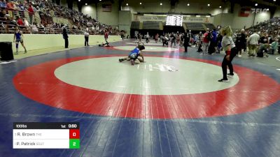 100 lbs Consolation - Raymond Brown, The Storm Wrestling Center vs Preston Patrick, South Forsyth WAR Wrestling Club