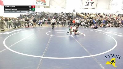 118 lbs Cons. Round 2 - Cole Baker, Superior Wrestling Academy vs Patrick Wells, Club Not Listed