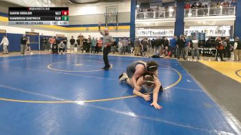 215 lbs Pigtails - Gavin Kesler, West Allegheny vs Kameron Dietrick, Plum