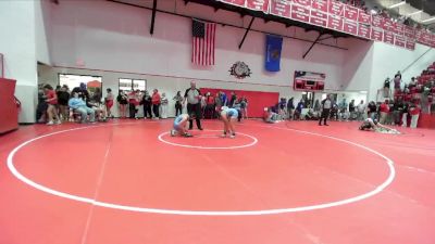 JH 138 lbs Champ. Round 3 - Elleaha Krueger-Benjamin, EISENHOWER vs Oaklee Wright, EISENHOWER