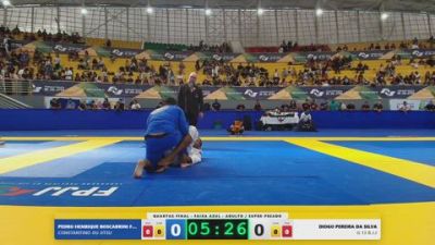 DIOGO PEREIRA DA SILVA vs PEDRO HENRIQUE BOSCARRINI FRIGO 2026 FPJJ Campeonato Paulista