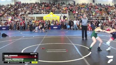 100 lbs Quarterfinal - Teegan Herrington, Valkyrie Girls Wrestling Club vs Brie Jennings, Marysville