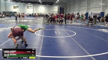 149 lbs Champ. Round 1 - Blake Bender, York (PA) vs Owen Cherry, Roanoke College