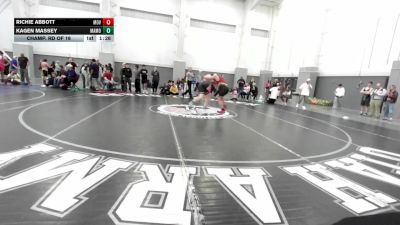 215 lbs Champ. Rd Of 16 - Richie Abbott, Mountain View vs Kagen Massey, Maple Mountain