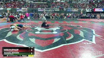 G - 100 lbs Cons. Round 3 - Katelyn Sphuler, Glacier (Kalispell) (Girls) vs Rachael Rodgers, Anaconda (Girls)