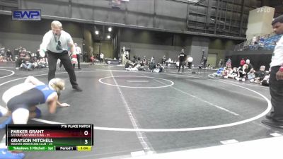 72 lbs Placement - Grayson Mitchell, Wichita Wrestling Club vs Parker Grant, 512 Outlaw Wrestling