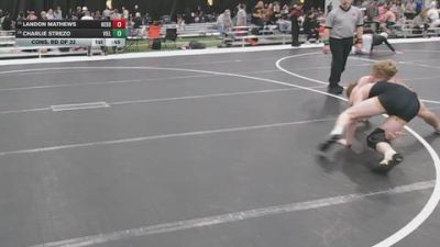 150 lbs Cons. Rd Of 32 - Charlie Strezo, Victory Elite vs Landon Mathews, Nebraska Boyz