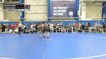 285 lbs Cons. Round 4 - Logan Frank, Castleton vs Michael DiOrio, Wesleyan (ct)