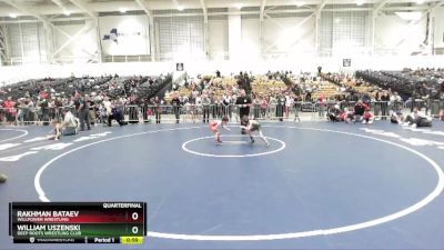 50 lbs Quarterfinal - Rakhman Bataev, Willpower Wrestling vs William Uszenski, Deep Roots Wrestling Club