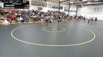 157 lbs Champ. Round 2 - Vinnie Abbey, Indiana Tech vs Thomas Hicks, Thomas More