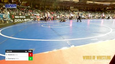 145 lbs Round Of 16 - Zachary Watkins, Callan Wrestling Academy vs JaMarcus Siemens, Prodigy Elite Wrestling