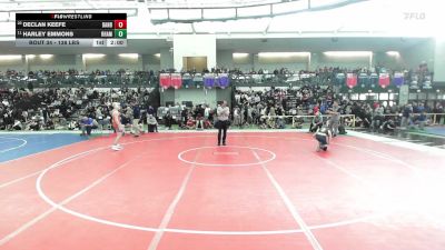144 lbs Round Of 32 - Declan Keefe, Danbury vs Harley Emmons, RHAM