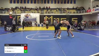 215 lbs Round Of 16 - Logan Middleton, Parkersburg South-WV vs Porter Brooks, Saegertown