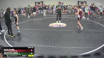 64 lbs Cons. Semi - Isaac Daniel, Pelion Youth Wrestling vs Brantlee James, Summerville Takedown Club