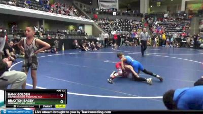 75 lbs Cons. Round 2 - Hank Golden, Greater Heights Wrestling-AAA vs Braxton Bagby, Moen Wrestling Academy