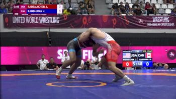 97 kg Semifinal - Justin Rademacher, USA vs Nishan Randhawa, CAN