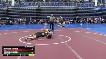 132 lbs Quarterfinal - Phoenix Contos, WAITE vs Romeo Cordoba, NAPOLEON