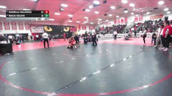 145 lbs Cons. Round 6 - Daniella DeLaVega, Etiwanda vs Malia Celaya, San Clemente