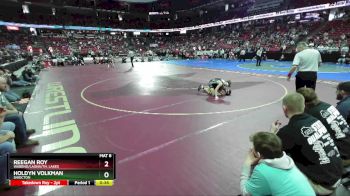 D3-106 lbs Cons. Semi - Holdyn Volkman, Shiocton vs Reegan Roy, Wabeno/Laona/Th. Lakes