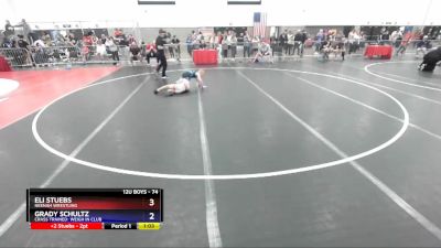74 lbs Cons. Round 3 - Eli Stuebs, Neenah Wrestling vs Grady Schultz, Crass Trained: Weigh In Club