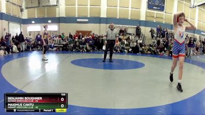 105 lbs Round 4 (10 Team) - Carson Planer, Hobart Wrestling Club vs Nolan Steele, Quaker Wrestling Club