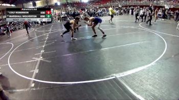160 lbs Champ. Round 2 - Colt Roberson, Garden County Wrestling Club vs Marshall Wolverton, Wisner Rec Wrestling Club
