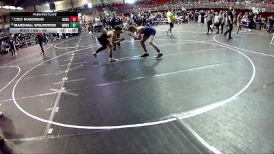 160 lbs Champ. Round 2 - Colt Roberson, Garden County Wrestling Club vs Marshall Wolverton, Wisner Rec Wrestling Club