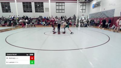 120 lbs Consi Of 16 #1 - Michael Holmes, Saint James School vs Alex Lamon, Blessed Trinity