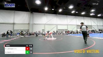 100 lbs Quarterfinal - Ashley Johnson, OK Supergirls Black vs Addison Hunt, Untouchables Girls Teal