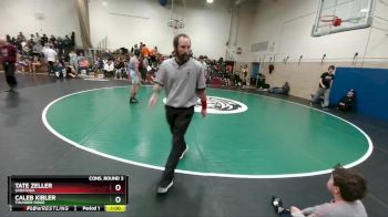 113 lbs Cons. Round 3 - Tate Zeller, Saratoga vs Caleb Kibler, Thunder Ridge