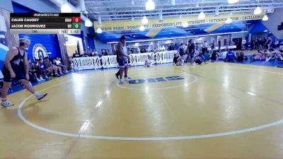 190 lbs Round 1 (8 Team) - Jacob Rodriguez, Westside Wrestling vs Caleb Causey, Braves WC