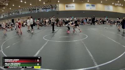 56 lbs Round 2 (6 Team) - Keegan Leddy, Brawler Elite vs Felix Melendez, Junior Terps Xpress